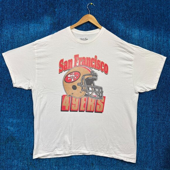 San Francisco 49ers Football Helmet Oversize NFL Team Tee XL - Picture 1 of 4